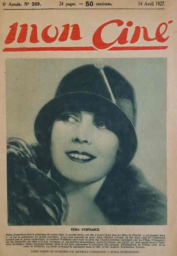 MON CINE magazine cover Issue 269 14 April 1927