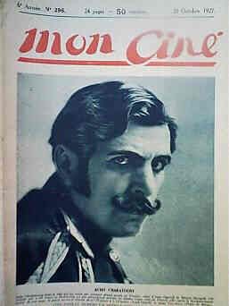 MON CINE magazine cover Issue 296 20 October 1927