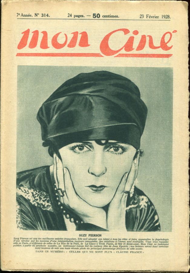 MON CINE magazine cover Issue 314 23 February 1928