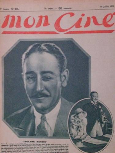MON CINE magazine cover Issue 335 19 July 1928