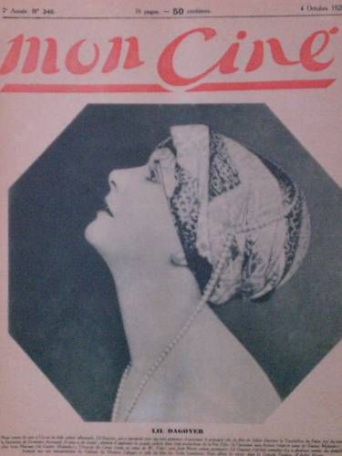 MON CINE magazine cover Issue 346 4 October 1928