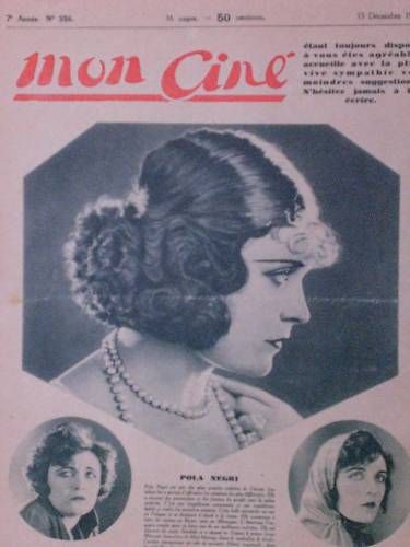 MON CINE magazine cover Issue 356 13 December 1928