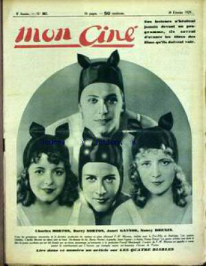 MON CINE magazine cover Issue 367 28 February 1929