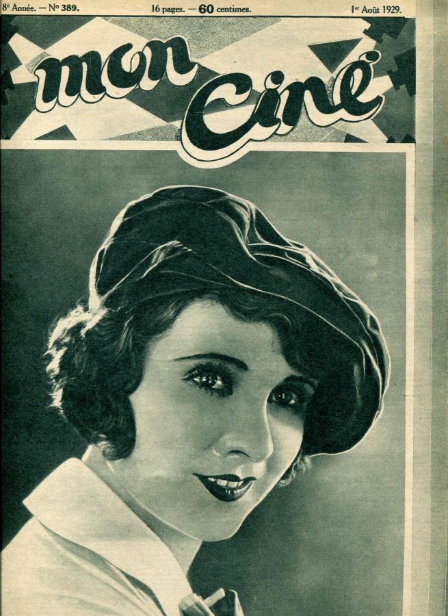 MON CINE magazine cover Issue 389 1 August 1929
