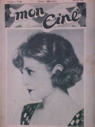 MON CINE magazine cover Issue 393 29 August 1929