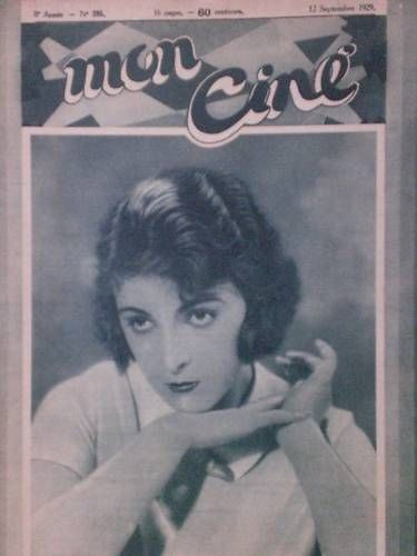 MON CINE magazine cover Issue 395 12 September 1929