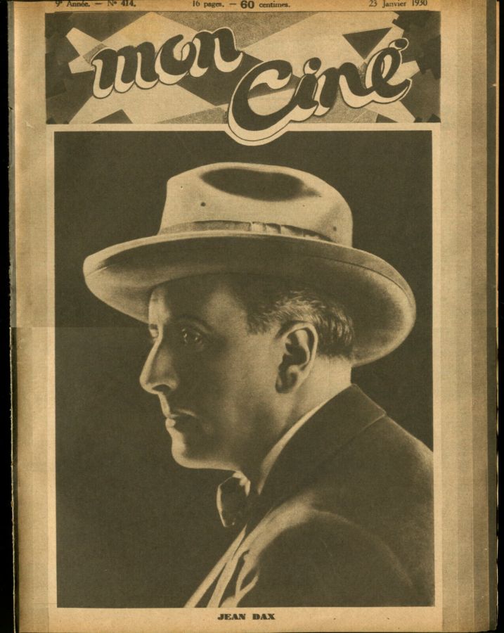MON CINE magazine cover Issue 414 23 January 1930