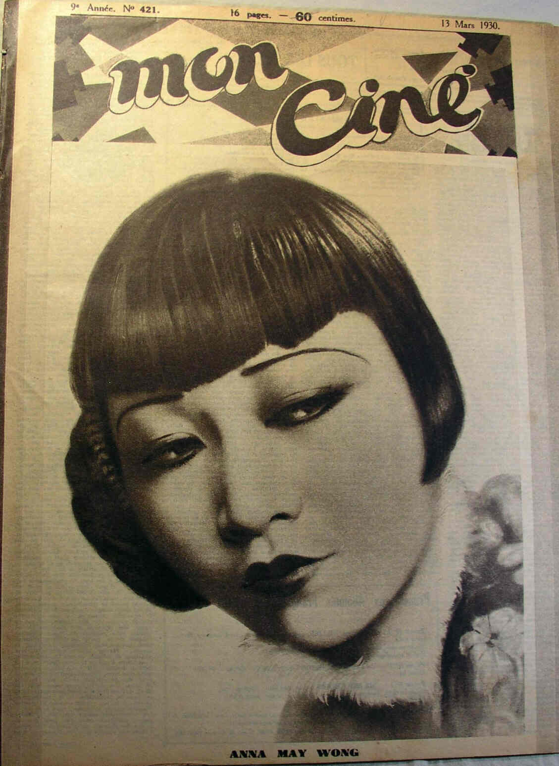MON CINE magazine cover Issue 421 13 March 1930