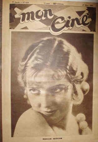 MON CINE magazine cover Issue 423 27 March 1930