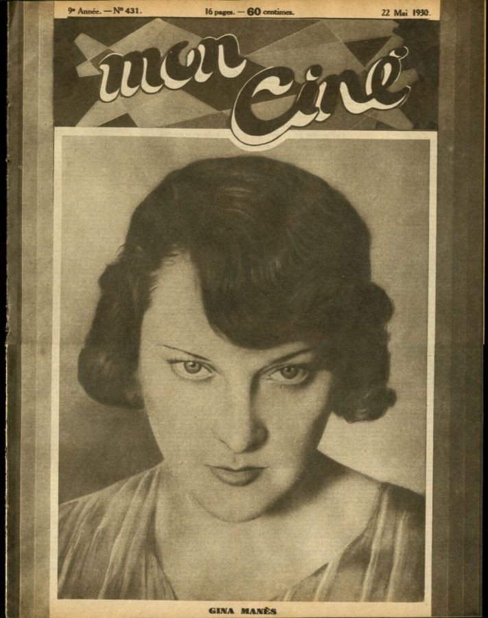 MON CINE magazine cover Issue 431 22 May 1930