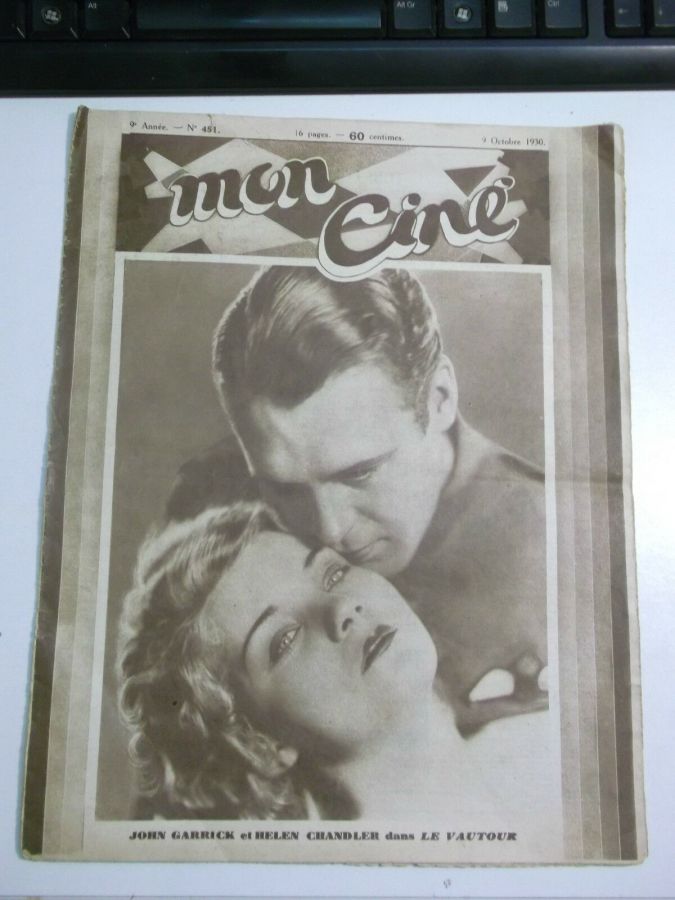 MON CINE magazine cover Issue 451 9 October 1930