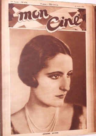 MON CINE magazine cover Issue 478 16 April 1931
