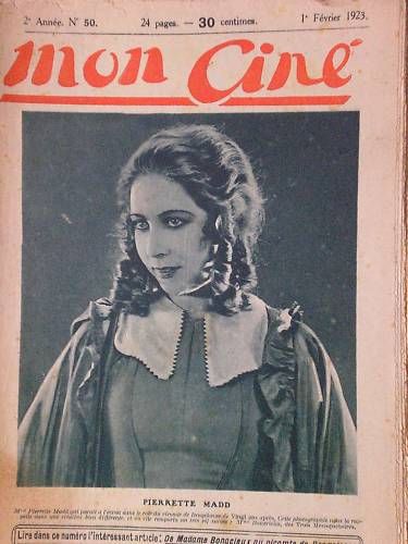 MON CINE magazine cover Issue 50 1 February 1923