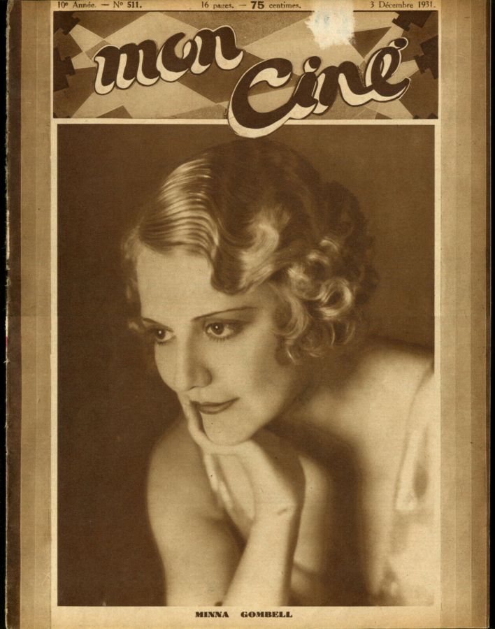 MON CINE magazine cover Issue 511 3 December 1931