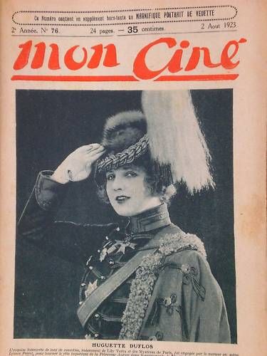 MON CINE magazine cover Issue 76 2 August 1923