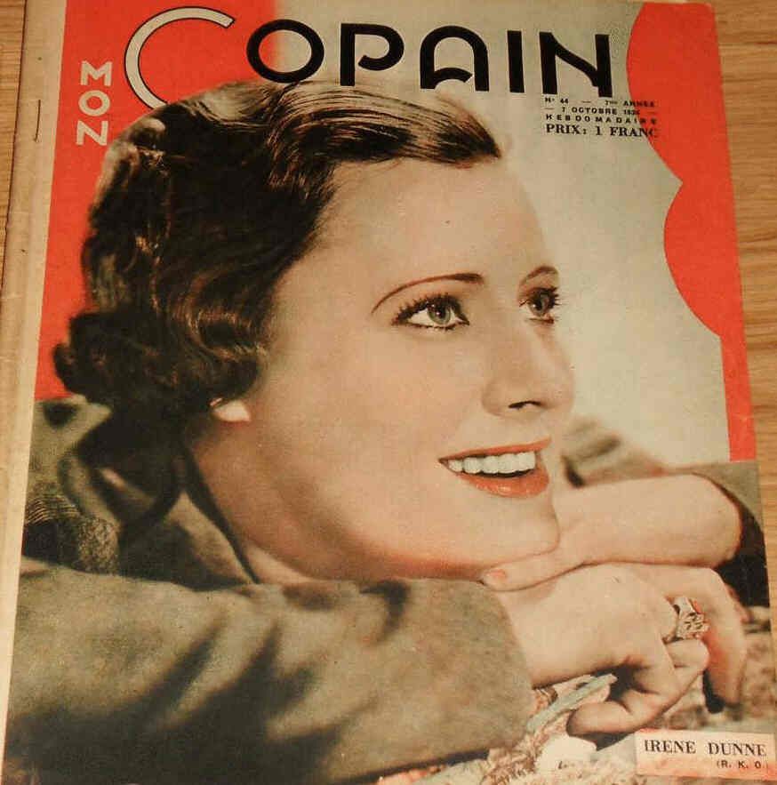MON COPAIN magazine cover 7 October 1934