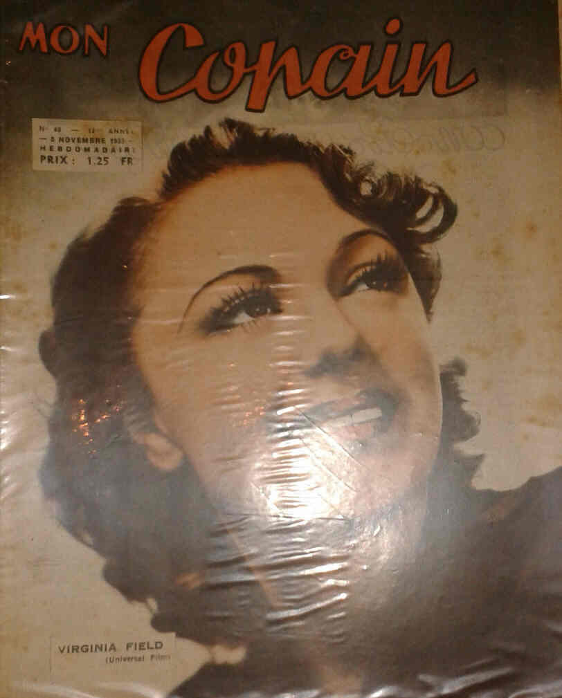 MON COPAIN magazine side cover 5 November 1939