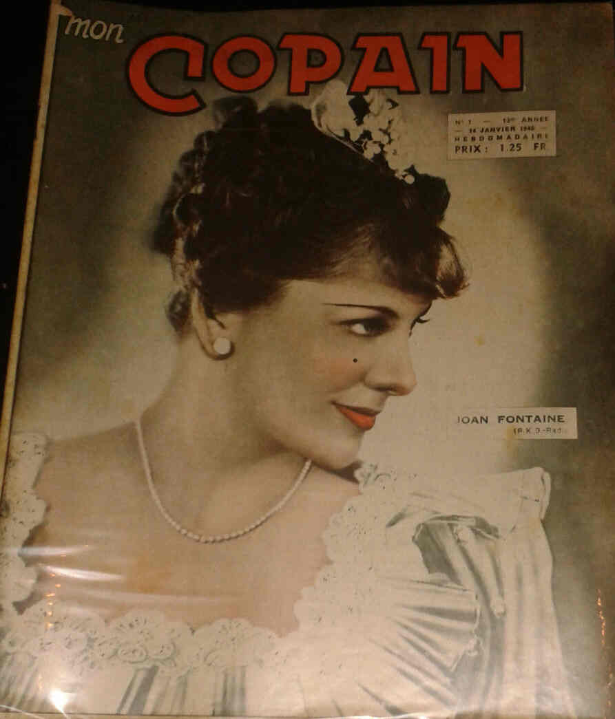 MON COPAIN magazine side cover Issue 7 14 January 1940
