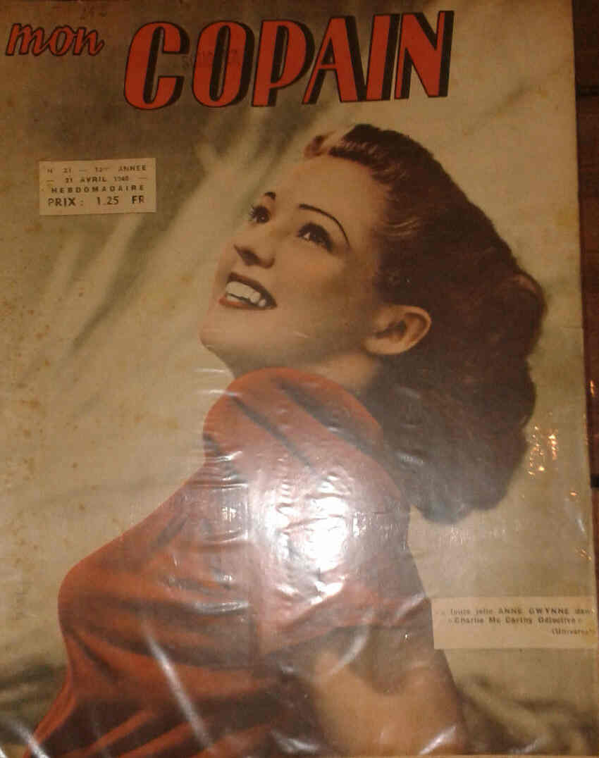MON COPAIN magazine side cover Issue 21 21 April 1940