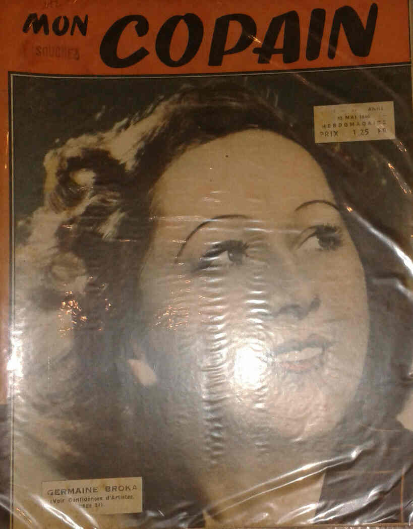 MON COPAIN magazine cover 13 May 1940