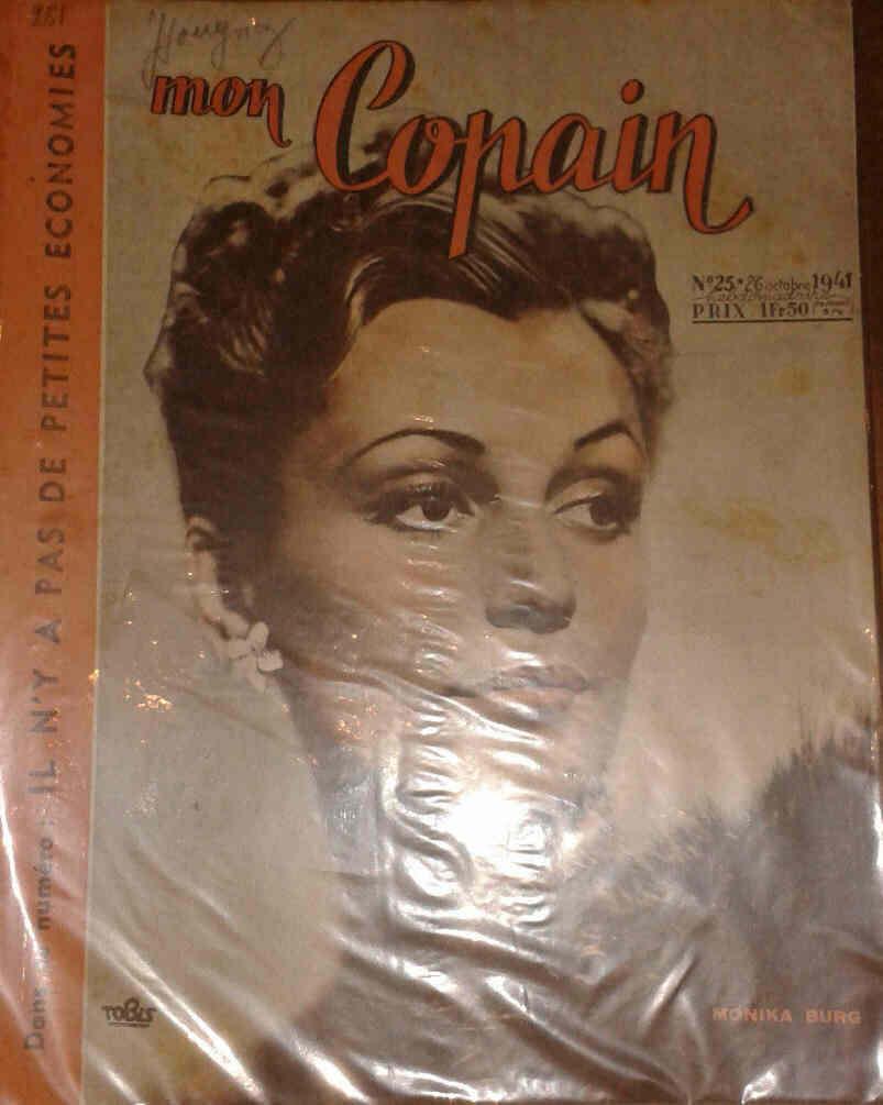 MON COPAIN magazine side cover 26 October 1941