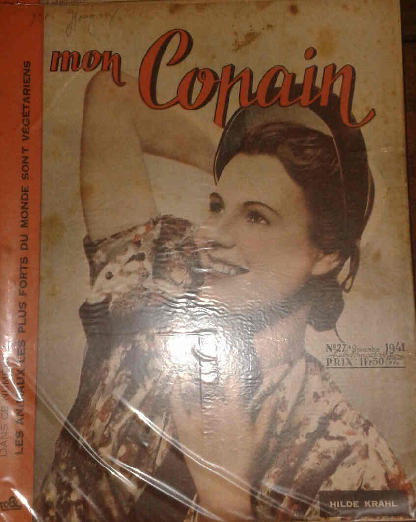 MON COPAIN magazine cover 9 November 1941