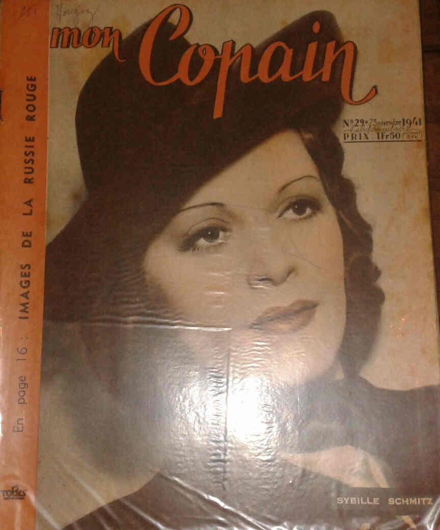MON COPAIN magazine side cover 23 November 1941