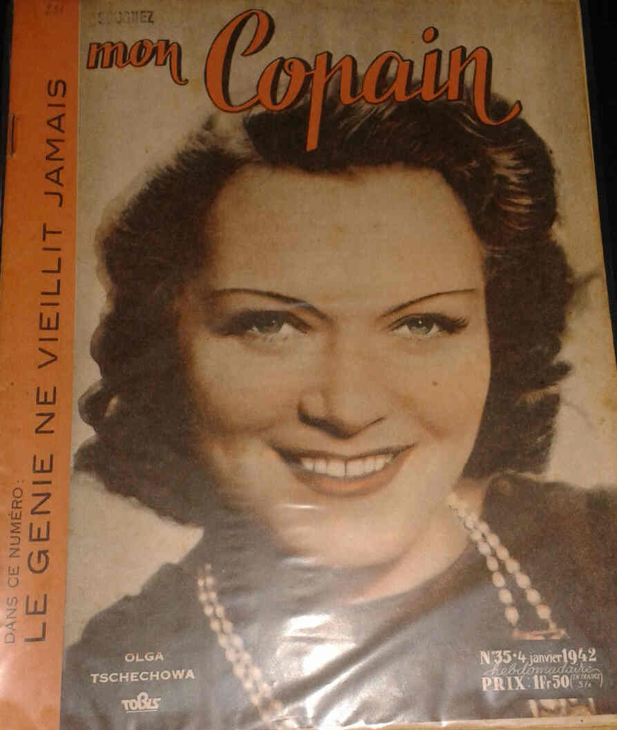 MON COPAIN magazine cover 4 January 1942