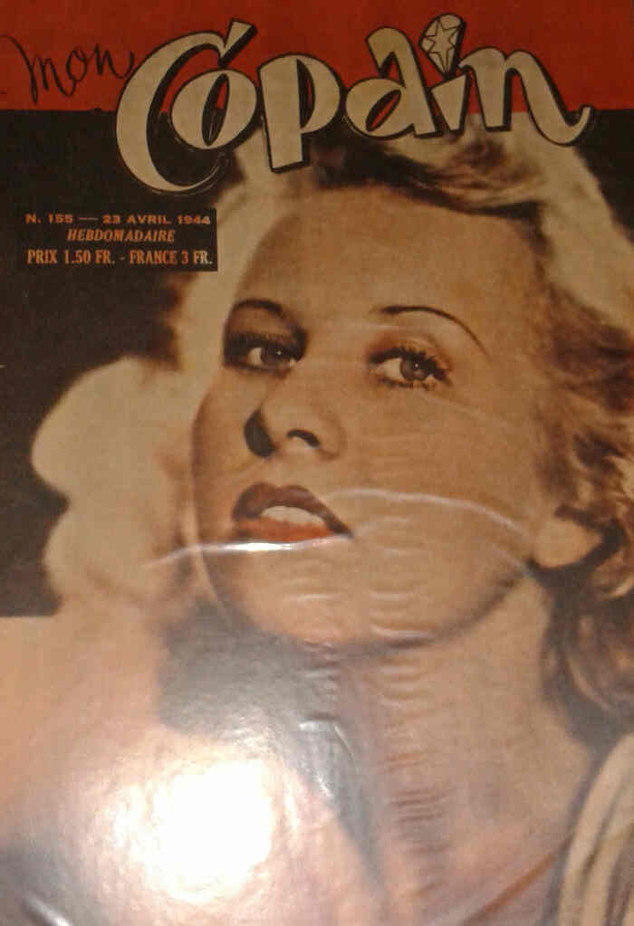 MON COPAIN magazine side cover Issue 155 23 April 1944