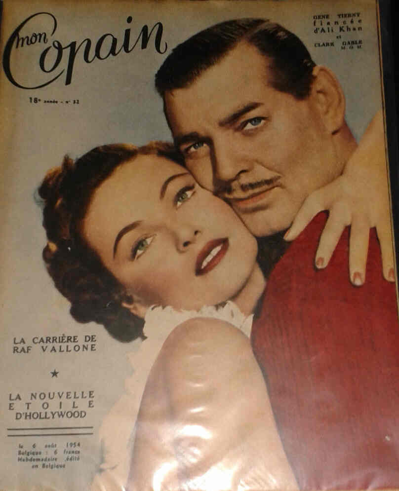 MON COPAIN magazine side cover 6 August 1954
