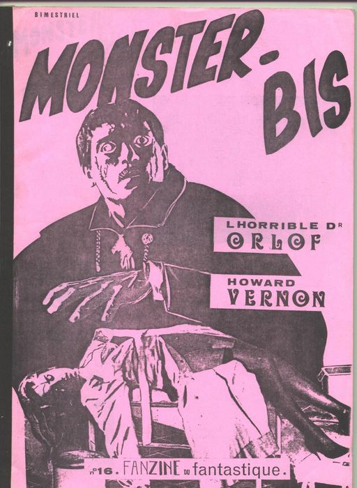 MONSTER BIS magazine side cover Issue 16 July 1981
