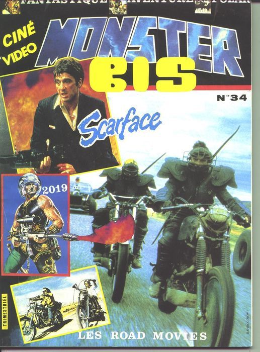MONSTER BIS magazine side cover Issue 34 April/May 1984