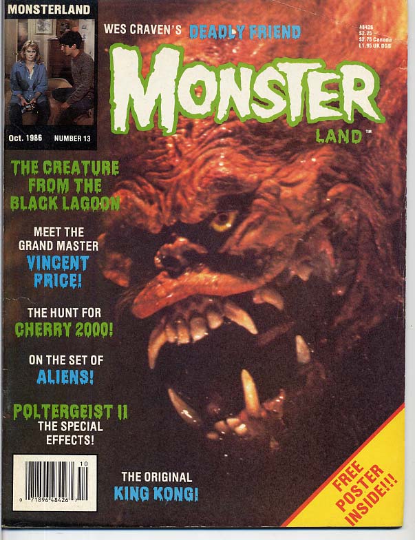 MONSTERLAND magazine cover Issue 13 October 1986