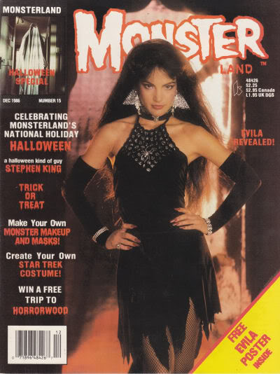 MONSTERLAND magazine side cover Issue 15 December 1986