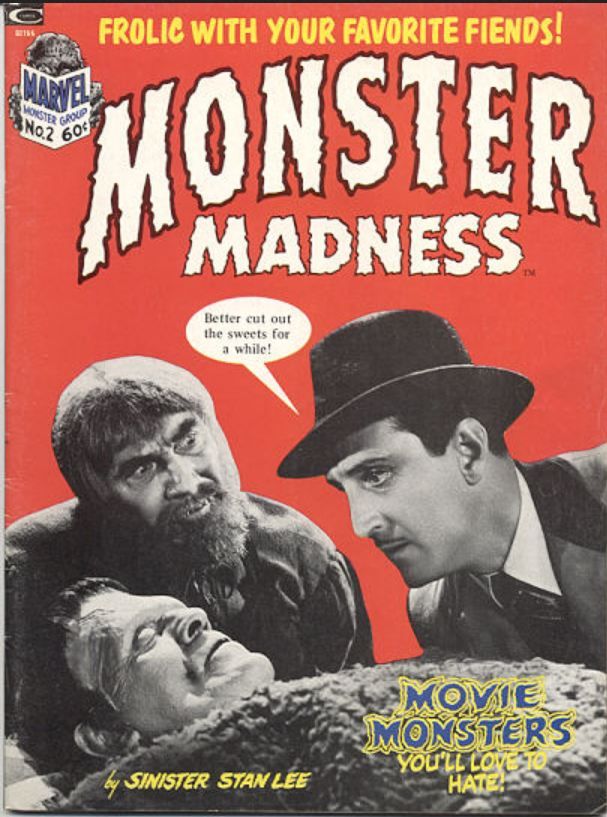 MONSTER MADNESS magazine cover Issue 2  1972