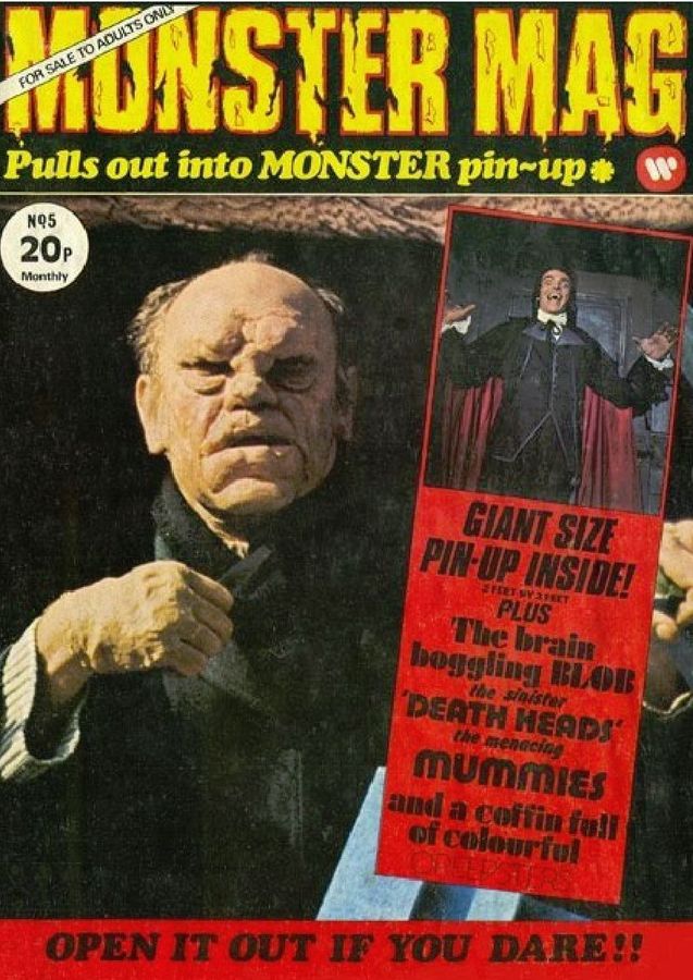 MONSTER MAG magazine side cover Issue 5  1974