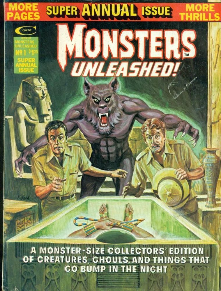 MONSTERS UNLEASHED! magazine side cover Summer 1975
