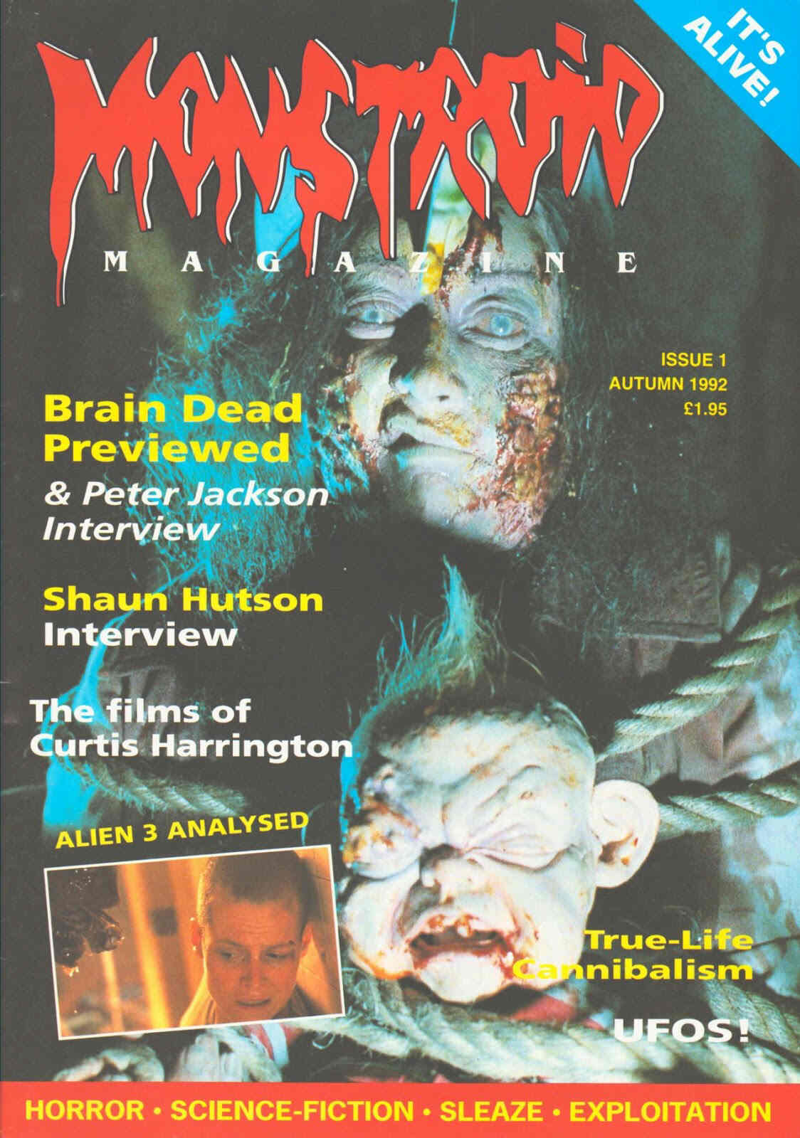 MONSTROID magazine cover Issue 1 Autumn 1992
