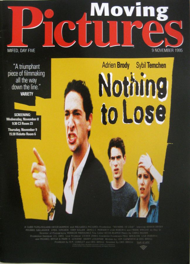 MOVING PICTURES INTERNATIONAL magazine cover  Special 9 November 1995