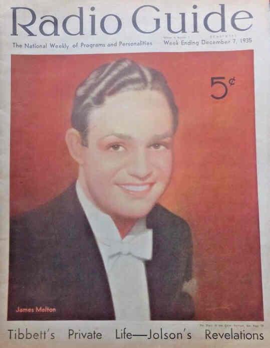 MOVIE-RADIO GUIDE magazine side cover 7 December 1935
