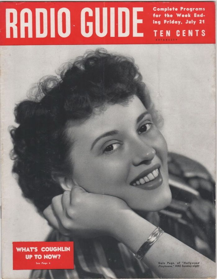 MOVIE-RADIO GUIDE magazine side cover 21 July 1939