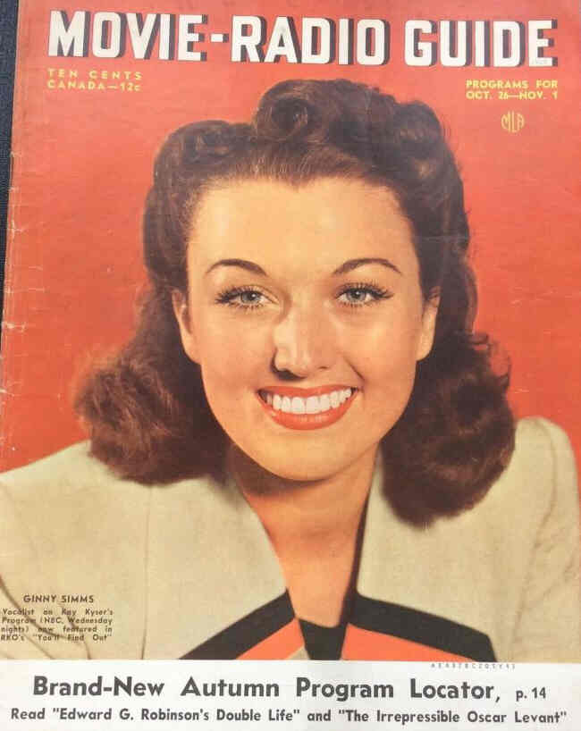 MOVIE-RADIO GUIDE magazine side cover 26 October 1940