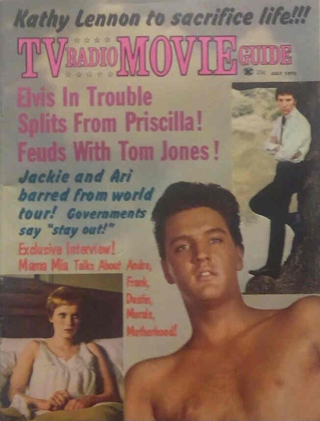 MOVIE-RADIO GUIDE magazine side cover July 1970