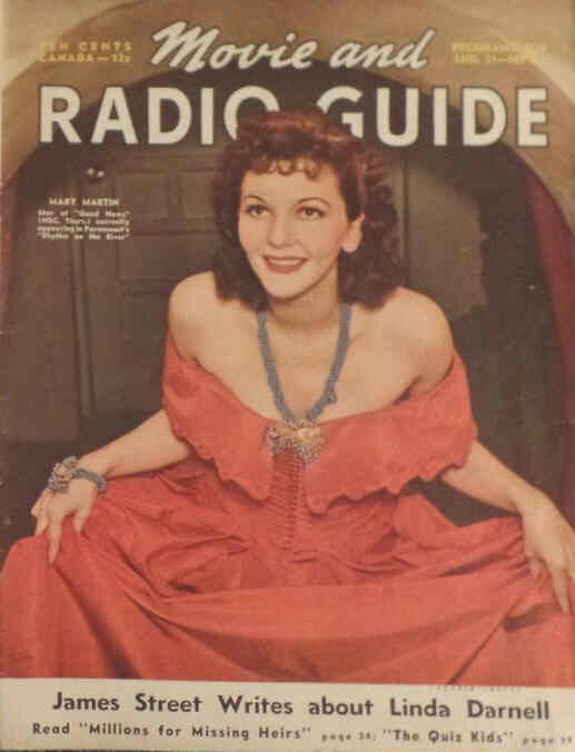 MOVIE-RADIO GUIDE magazine side cover 31 August 1940