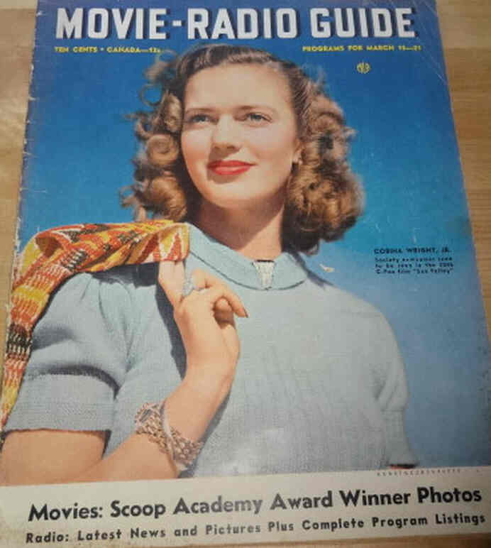 MOVIE-RADIO GUIDE magazine side cover 15 March 1941
