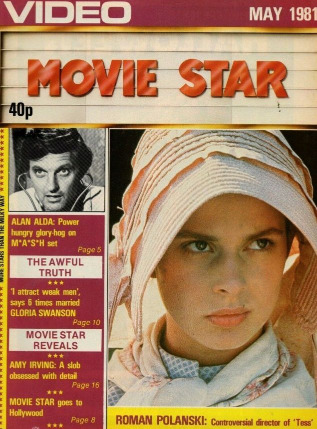 MOVIE STAR magazine side cover  May 1981