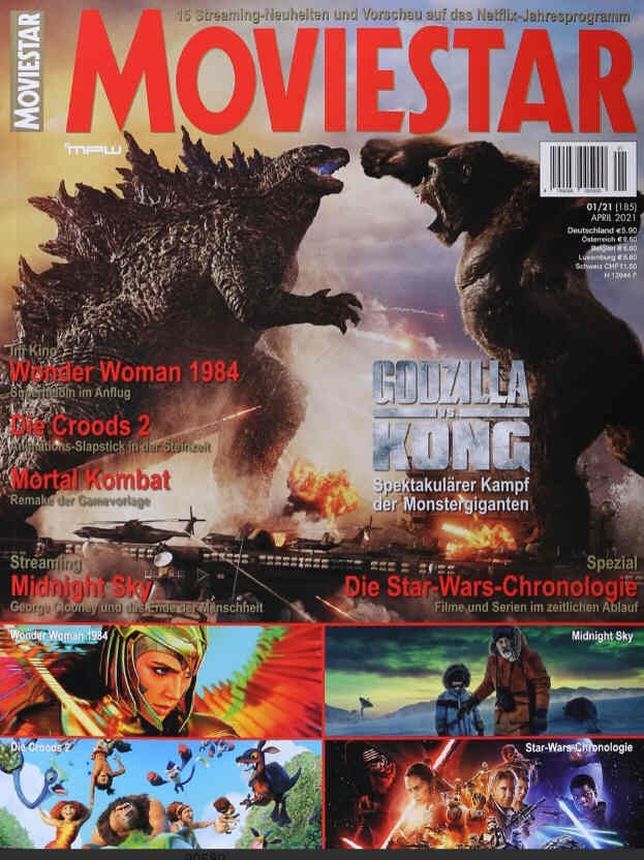 MOVIESTAR magazine side cover Issue 185  April 2021