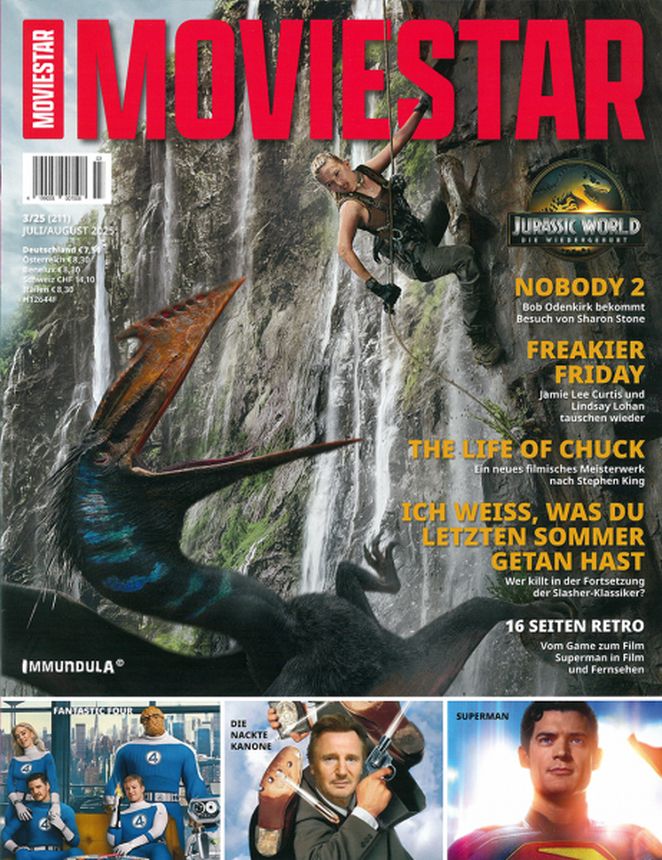 MOVIESTAR magazine side cover Issue 211  July/August 2025