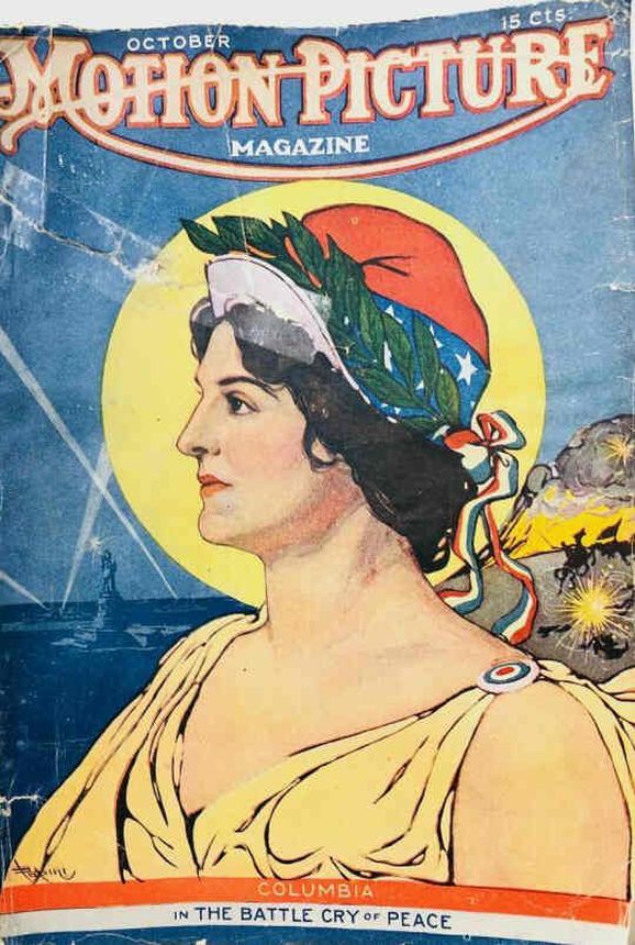 MOTION PICTURE magazine side cover Issue 57 October 1915