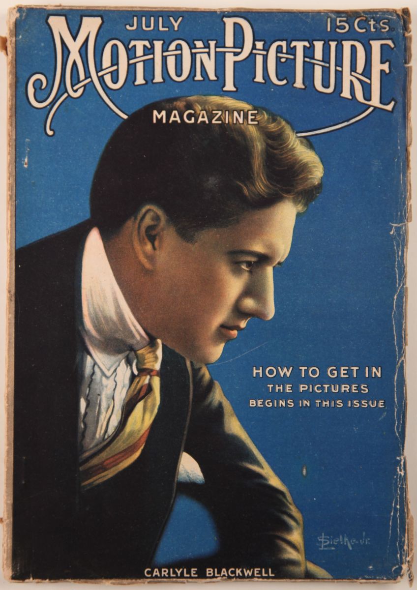 MOTION PICTURE magazine side cover Issue 66 July 1916